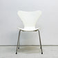 フリッツハンセン Fritz Hansen 3107 セブンチェア ホワイト ラッカー仕上げ スタッキング アルネ・ヤコブセン デンマーク 北欧家具 ●