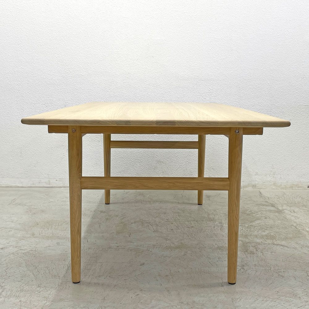 カールハンセン&サン Carl Hansen&Son CH327 ダイニングテーブル オーク材 ホワイトオイルフィニッシュ W190cm ハンス J. ウェグナー 現状品 〓