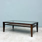 エーフラット a.flat ケイローテーブル KEI low table センターテーブル ガラス天板 ラタン ラバーウッド 定価￥52,360- ◎