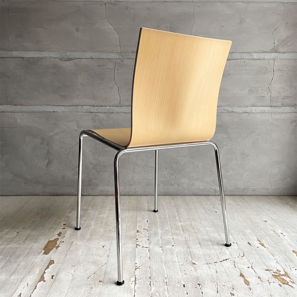 エンゲルブレヒト Engelbrechts チャリックチェア CHAIRIK Chair 101 ダイニングチェア スタッキング 4本脚 アッシュ プライウッド スチール デンマーク 未使用品 定価63,800円 ♪