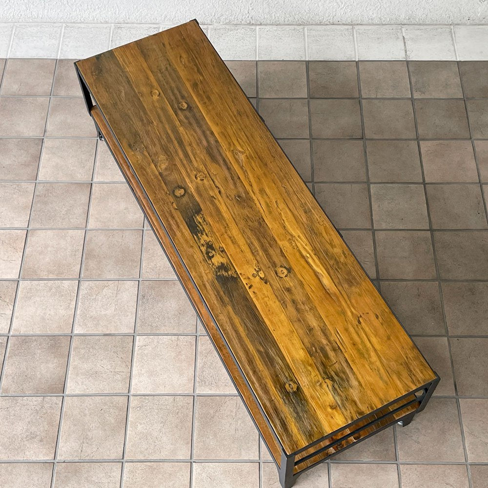 クラッシュゲート CRASH GATE ノットアンティークス Knot antiques ディキシー テレビボード DIXIE TV BOARD AVボード 古材 W148cm 定価64,900円 ◇