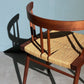 桜製作所 グラスシートチェア GRASS SEATED CHAIR アームチェア ウォールナット無垢材 い草 ジョージ・ナカシマ George Nakashima 焼印有り ◎