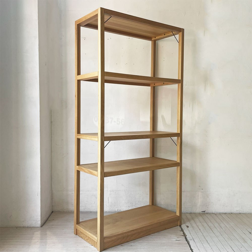 無印良品 MUJI オーク材 ユニットシェルフ 2列5段 本棚 飾り棚 収納棚 W170 ナチュラル シンプルデザイン 廃番 ★