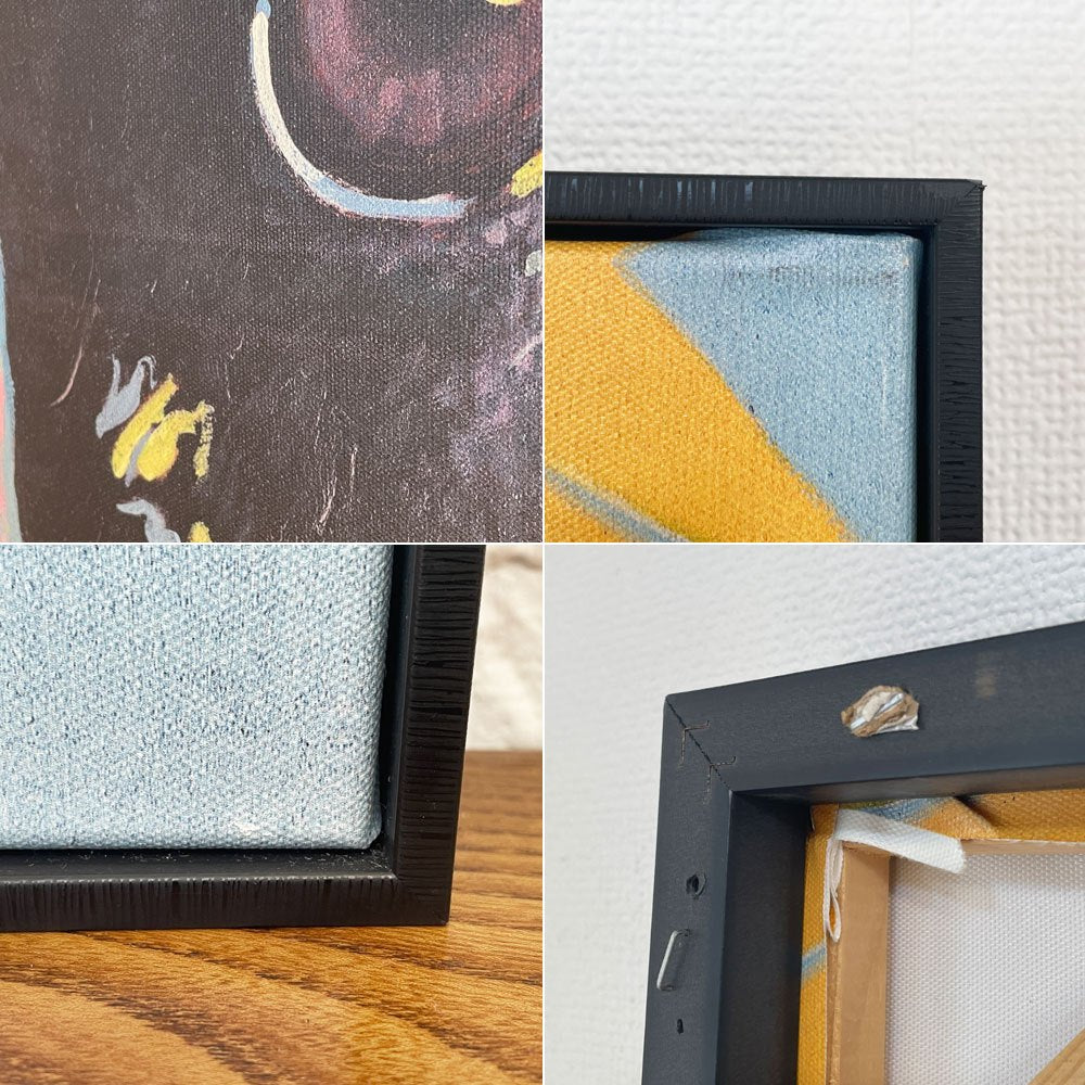 カレ KARE Picture Touched Monsieur Toto 102x72cm アクリル絵の具 フレンチブルドッグ 犬 キャンバス画 壁掛けインテリア 額装品 ドイツ ◎