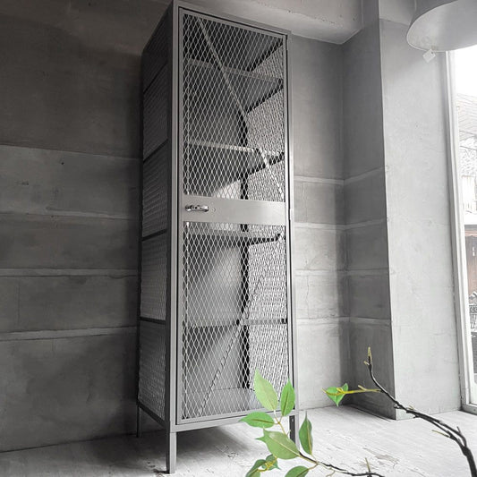リオン LYON メッシュロッカー MESH LOCKER スチール グレー W61 パシフィックファニチャー P.F.S取扱 インダストリアル USA 米国 ♪