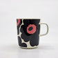 マリメッコ marimekko ウニッコ UNIKKO マグカップ コップ 250ml ブラック×ピンク マイヤ・イソラ Maija Isola 2015年 日本限定カラー 廃番 B ●