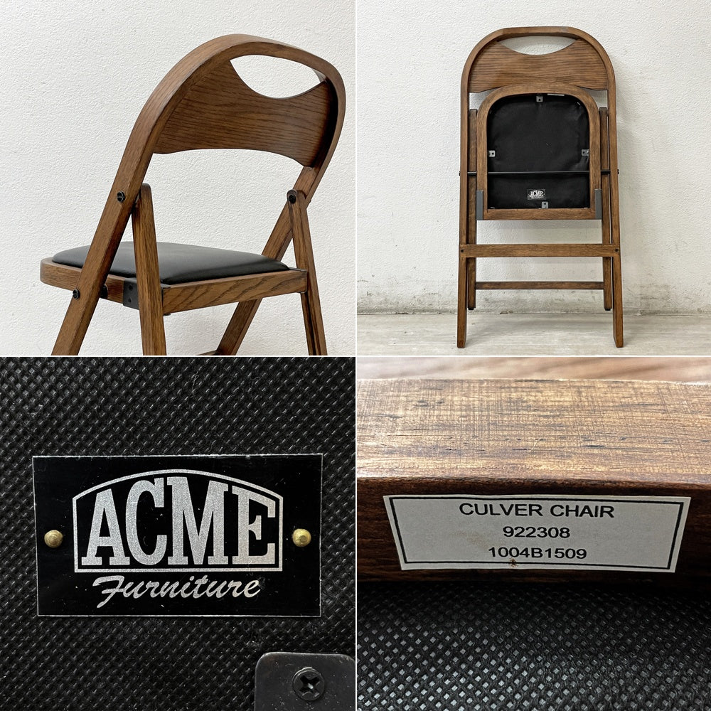 アクメファニチャー ACME Furniture カルバーチェア CULVER CHAIR フォールディングチェア ラバーウッド A ●
