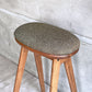ナガノインテリア Friendly!! コッペ coupe kitchen stool ハイスツール キッチンスツール ウォールナット 廃番生地 北欧スタイル ♪