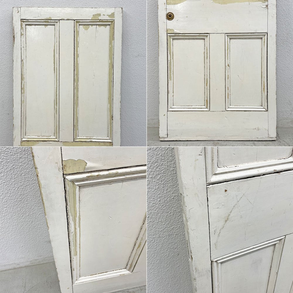 UKビンテージ ペインテッド ドア Vintage Peinted Door シャビーシック アパートメントドア 建具 レトロ 英国アンティーク  〓