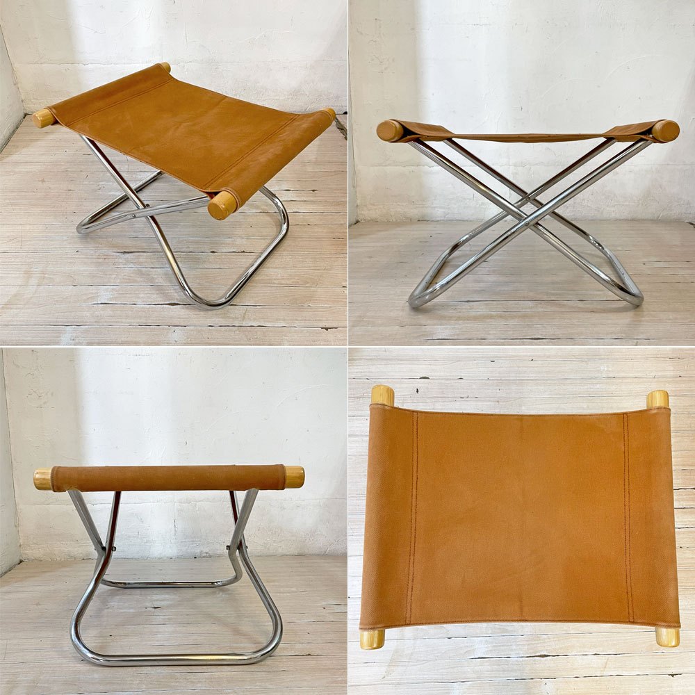ニーチェア エックス NY chair X フォールディングチェア＋オットマン ロッキングチェア 折り畳み キャメル MoMA 新居猛 ★