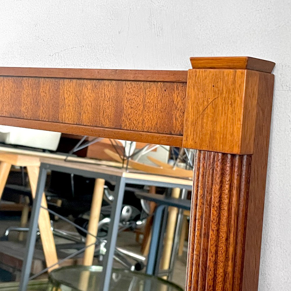ドレクセルヘリテイジ DREXEL HERITAGE トライユン TRIUNE  ウォールミラー レクタングル マホガニー材 アメリカ US家具 ■