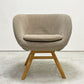 モモナチュラル Momo Natural モールドラウンドチェア MOLD ROUND M-ROUND CHAIR SO ダイニングチェア アルダー材 カバーリング 回転式 定価￥45,000- A ●