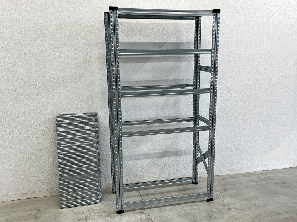 メタルシステム METALSISTEM スーパー123 SUPER123 シリーズ スチールシェルフ TIER STEEL SHELF W98 5段タイプ アスプルンド取扱 インダストリアル 定価約31,000円 〓