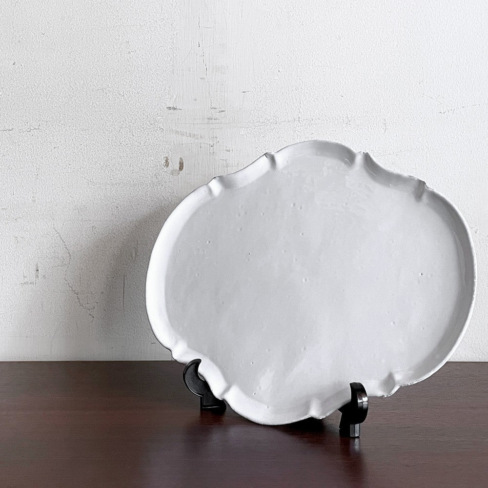 アスティエ・ド・ヴィラット Astier de Villatte ローマ Rome ラージディナープレート W29cm 陶器 フランス B ■