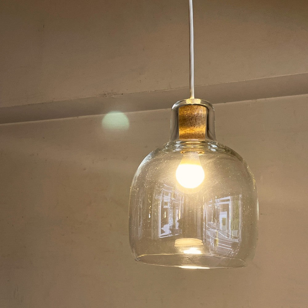ランドスケーププロダクツ Landscape Products × スタジオプレパ Studio Prepa ボトルランプ PP Blower Bottle Lamp ペンダントライト ガラス コルク 廃番 ■