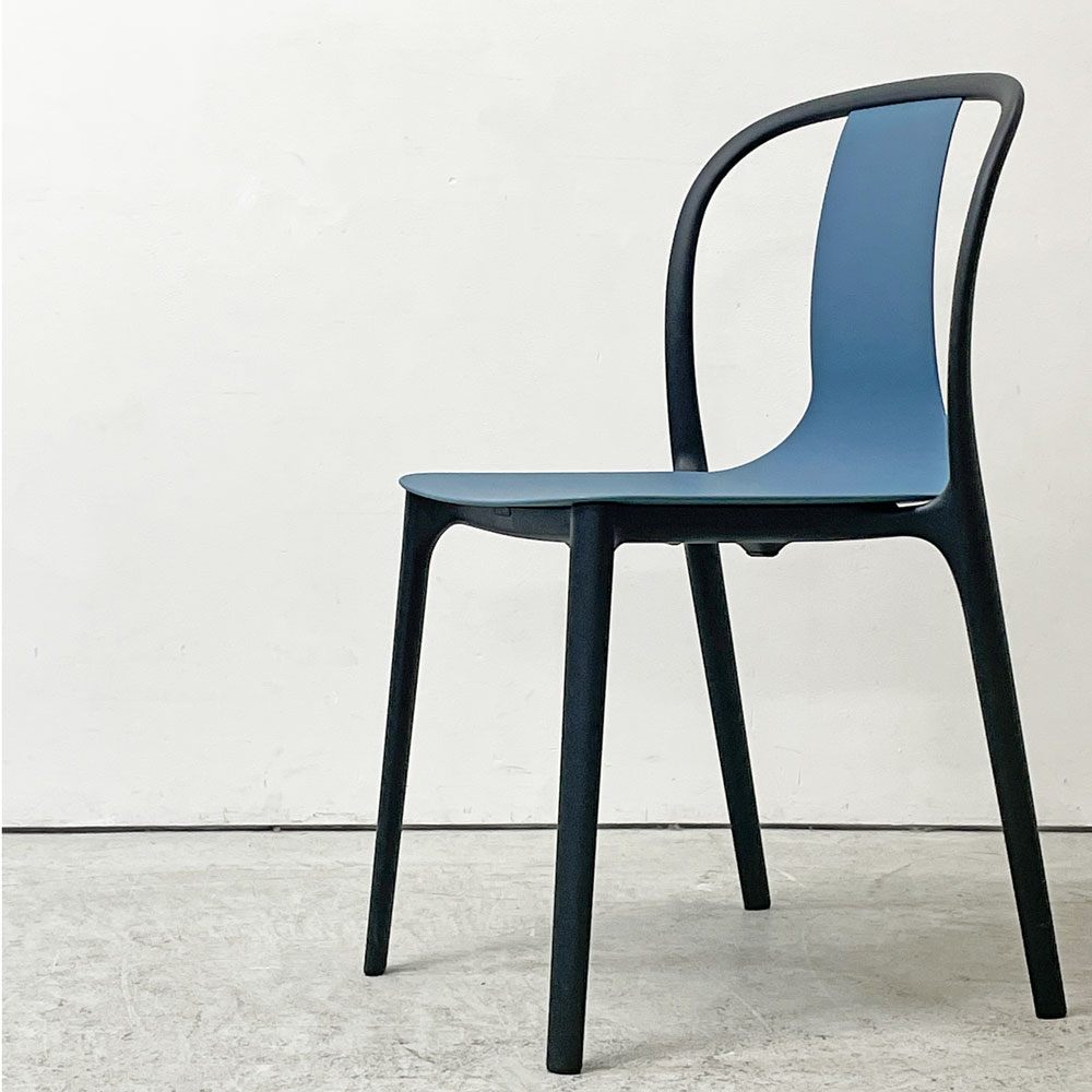 ヴィトラ Vitra ベルヴィルチェア Belleville Chair ダイニングチェア スタッキングチェア シーブルー ロナン & エルワン・ブルレック C ●