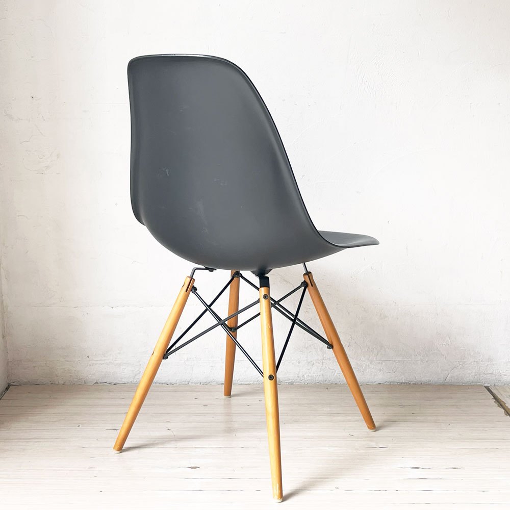 ヴィトラ Vitra サイドシェルチェア ブラック ドゥエルレッグ ポリプロピレン C&R イームズ ミッドセンチュリーモダン ★