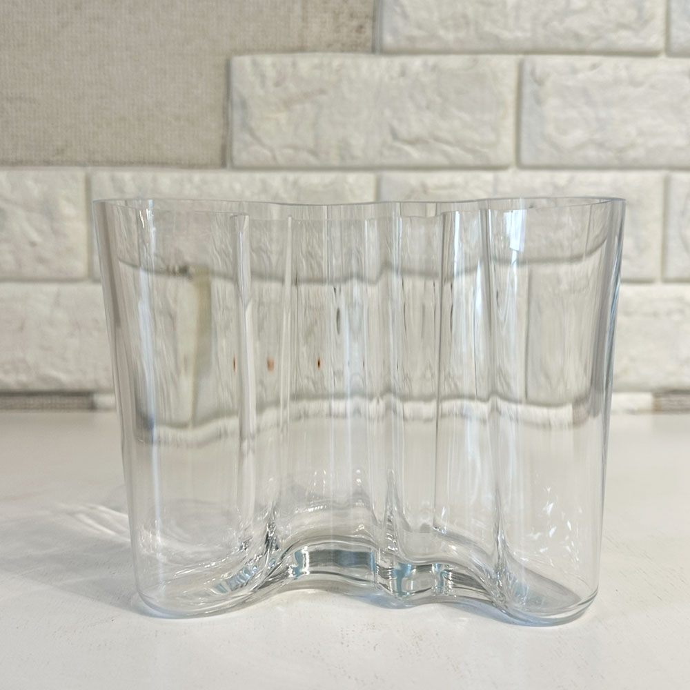 イッタラ iittala アルヴァ・アアルトコレクション Alvar Aalto Collection ベース H120mm クリア 北欧雑貨 ◎