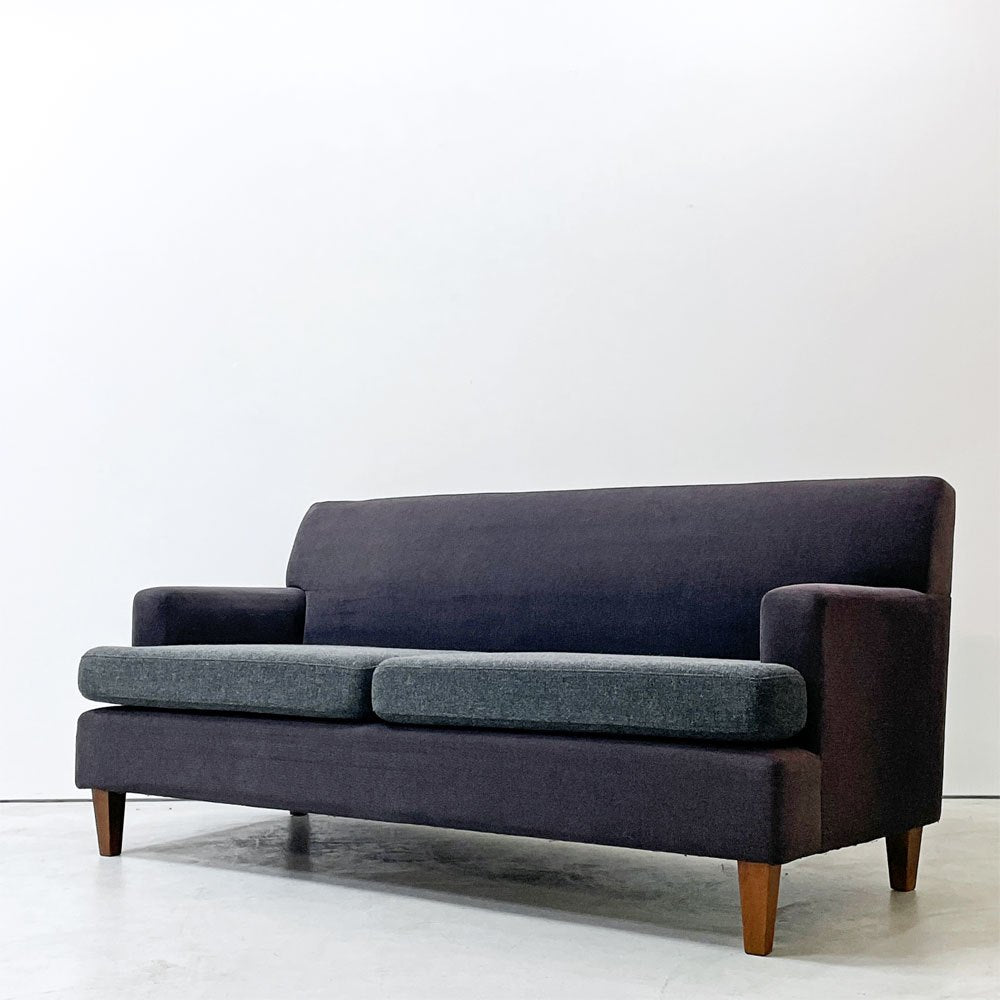 パシフィックファニチャーサービス Pacific Furniture Service P.F.S スタンダードA STANDARD A 2シーターソファ 2Pソファ パープル × グレー 座面張替品 ●