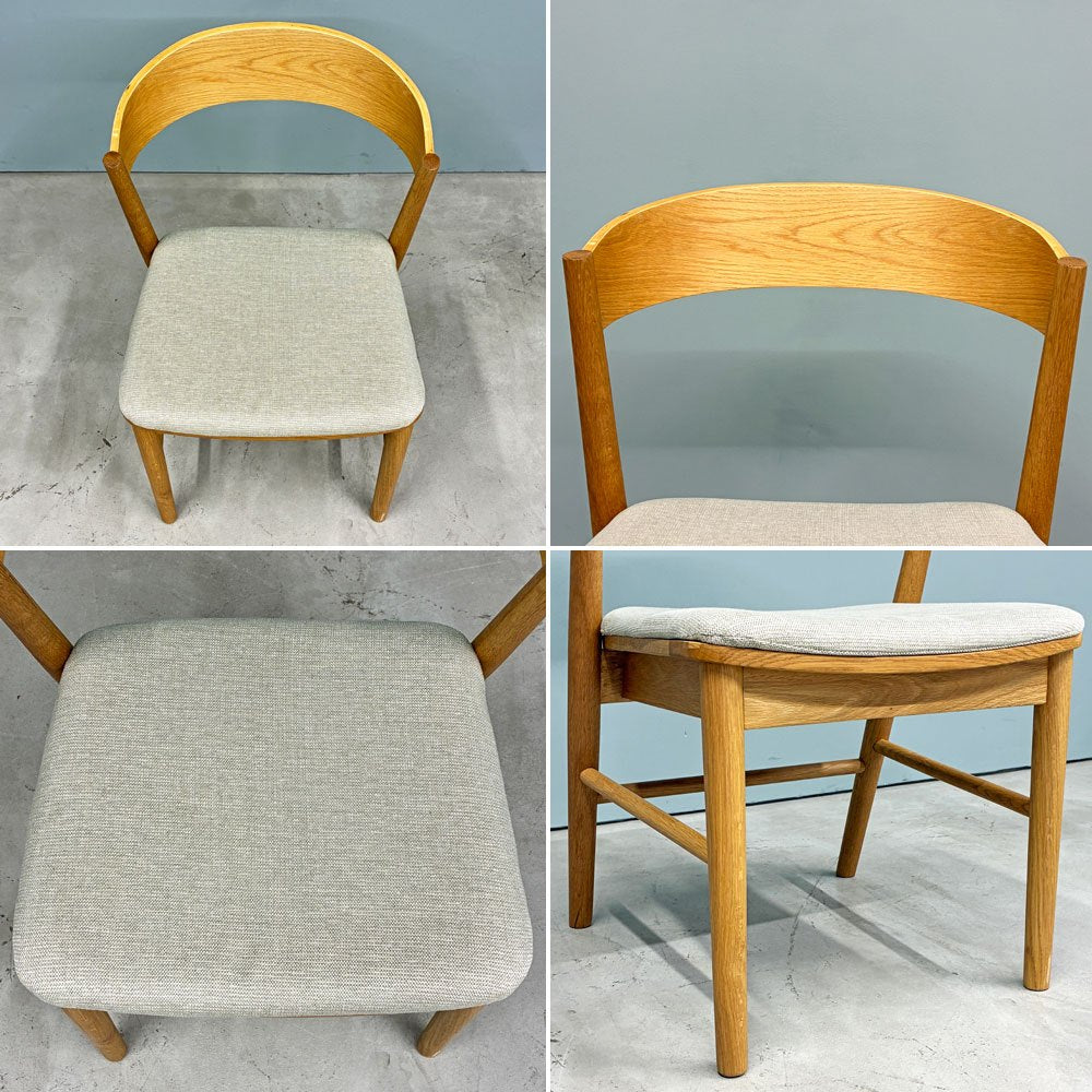 ウニコ unico ソルク SOLK ダイニングチェア オーク材 カバーリング ナチュラル 北欧スタイル 定価￥25,300- A ◎