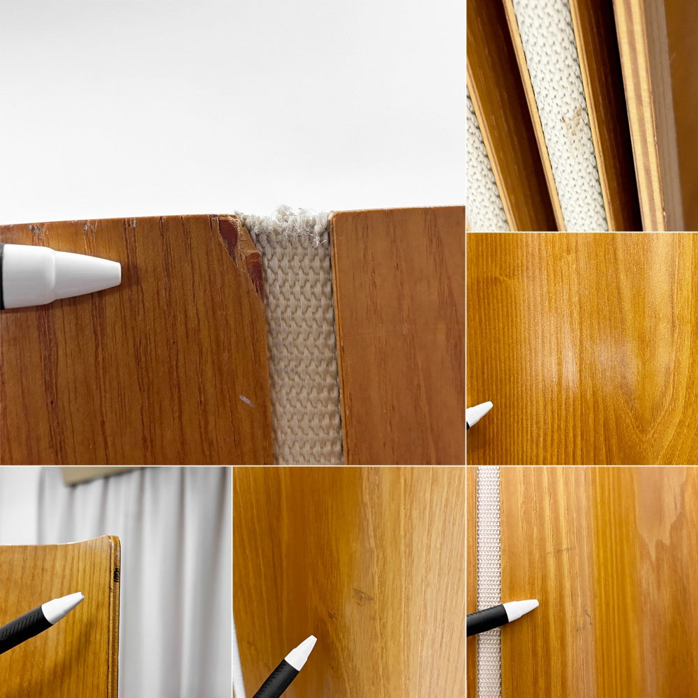 ハーマンミラー Herman Miller モールデッド プライウッド フォールディング スクリーン パーテーション アッシュ材 C&Rイームズ ミッドセンチュリー ●