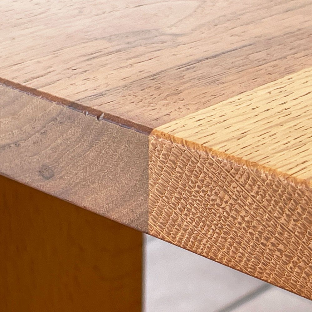 日進木工 NISSIN カーヴ ホワイトウッドシリーズ CARVE WHITE WOOD ダイニングテーブル オーク x ブラックウォールナット 無垢材 W180cm ウレタン塗装 ナチュラルモダン 飛騨家具 ◇