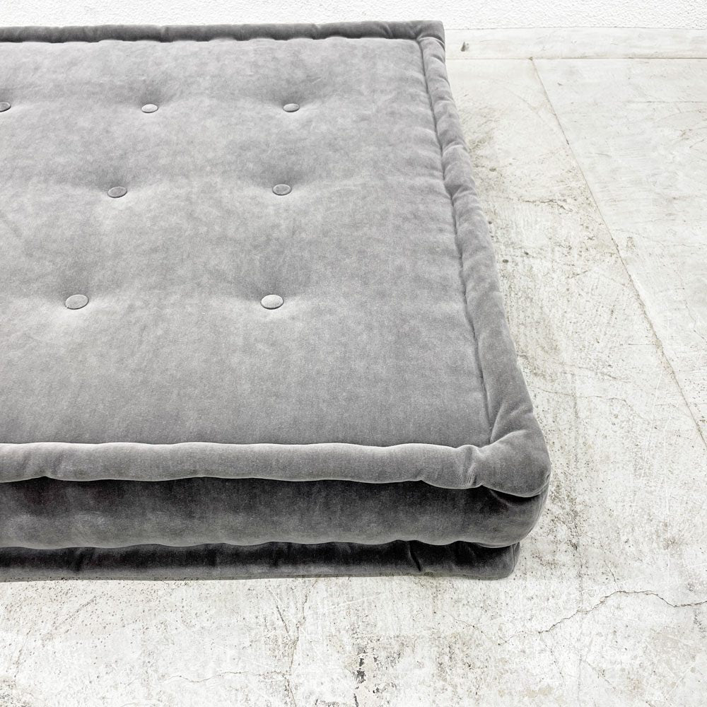 ロッシュ ボボア ROCHE BOBOIS マ ジョン Mah Jong ソファ ローソファ シートクッション グレー フランス 〓