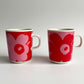 マリメッコ marimekko ウニッコ UNIKKO マグカップ 70周年記念 ピンク 赤 ペアマグ 250ml 北欧雑貨 ♪