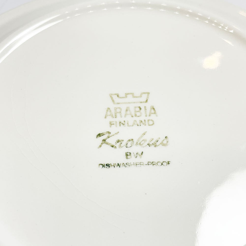 アラビア ARABIA クロッカス Krokus プレート  ビンテージ エステリ・トムラ Φ17.3cm フィンランド 北欧食器 ★