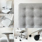 ヴィトラ vitra IDトリム ID Trim オフィスチェア デスクチェア ファブリックシート ライトグレー系 ハイバック 2Dアームレスト アントニオ・チッテリオ 参考定価￥218,900- ★