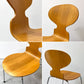 フリッツハンセン Fritz Hansen 3101 アリンコチェア アントチェア 4本脚 ナチュラルビーチ ラッカー仕上げ フェルトグライズ アルネ・ヤコブセン D ●