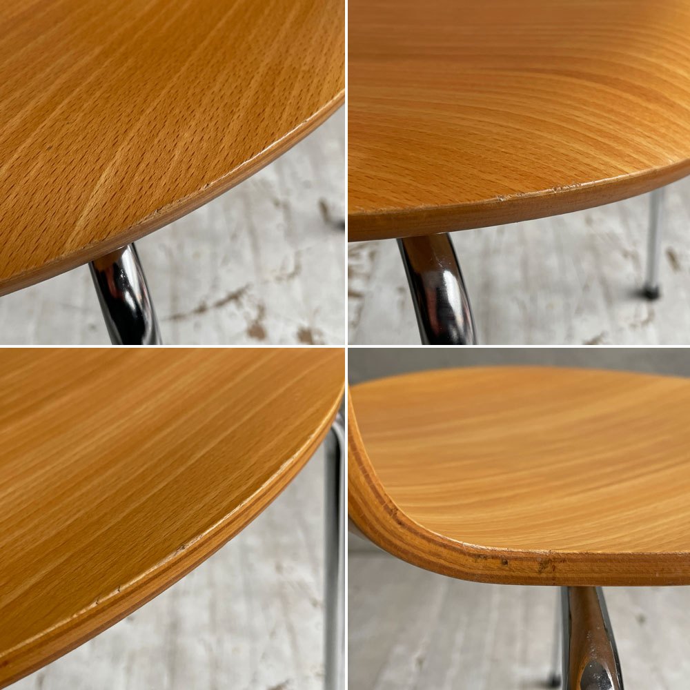 フリッツハンセン Fritz Hansen 3101 アントチェア 4本脚 ナチュラルビーチ材 ラッカー仕上げ アルネ・ヤコブセン 北欧家具 F ♪