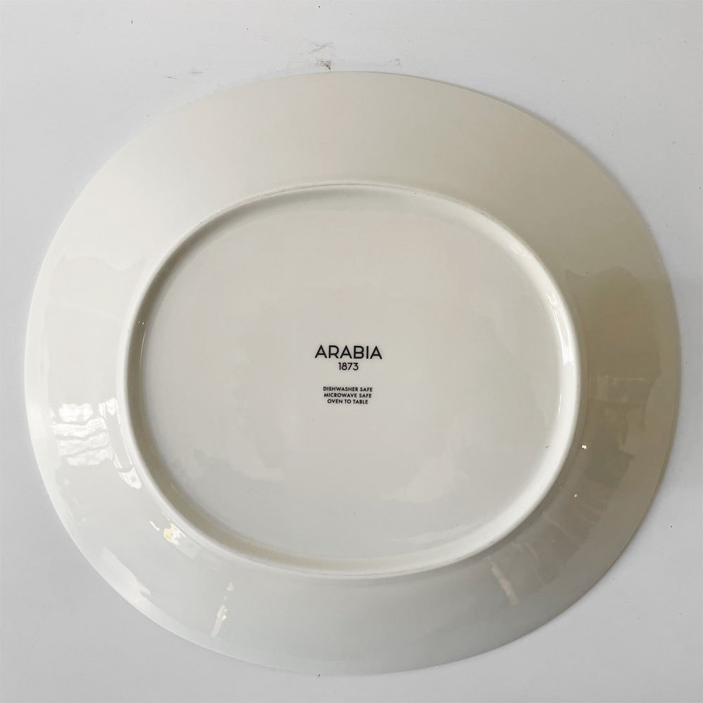 アラビア ARABIA エエヴァ EEVA オーバルプレート 25cm ホワイト スコープ scope 復刻品 北欧食器 C ★