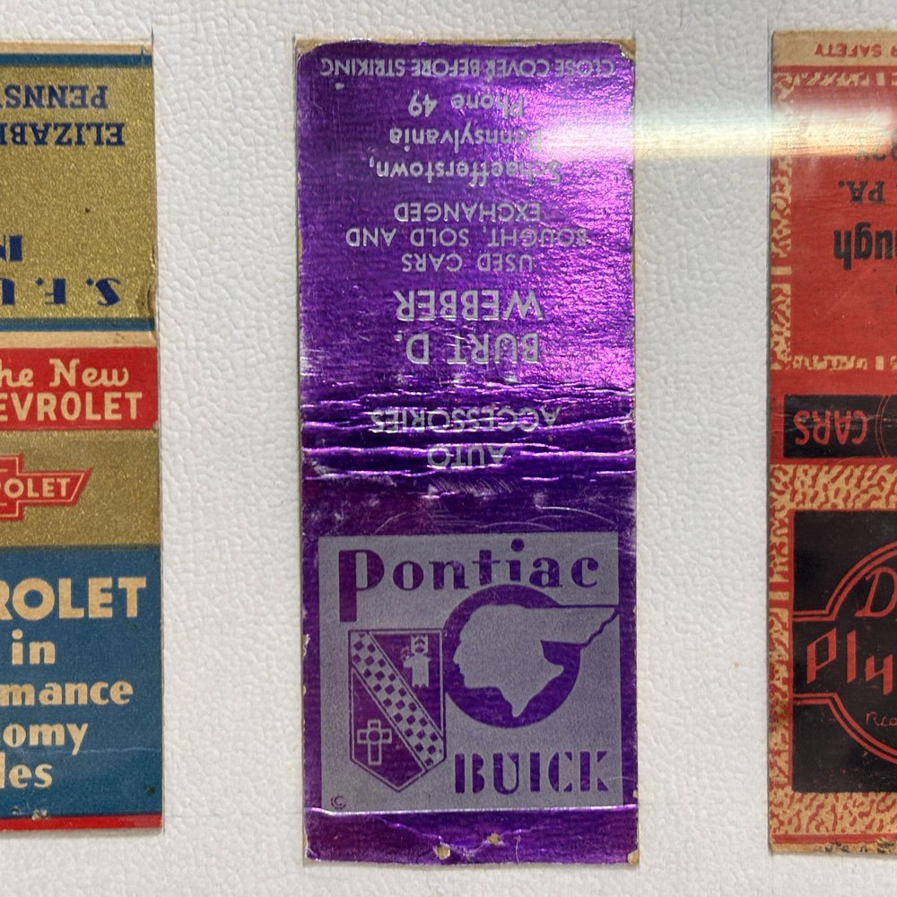 USビンテージ US Vintage マッチブック（マッチ箱）コレクション レトロ 額装品 ●