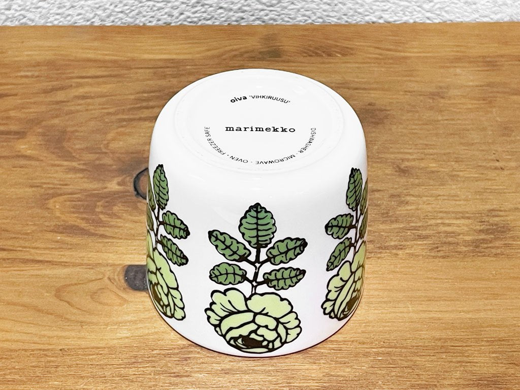 マリメッコ marimekko ヴィヒキルース VIHKIRUUSU ラテマグ グリーン マイヤ・イソラ Maija Isola 北欧食器 廃番 ◇