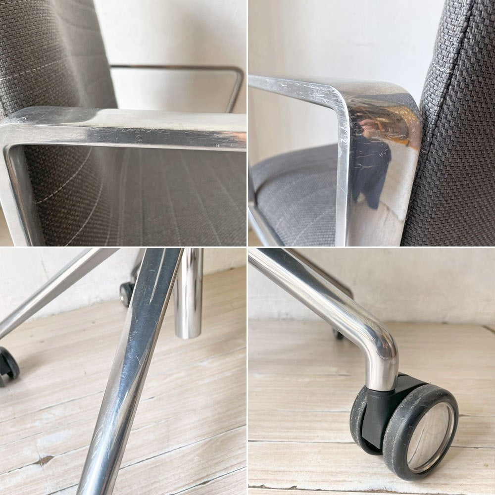アンドリューワールド Andreu World フレックス エグゼクティブ Flex Executive インターミディエイトバック アームチェア デスクチェア アルミ キャスターベース ガス圧昇降 参考価格 ¥295,460- ★