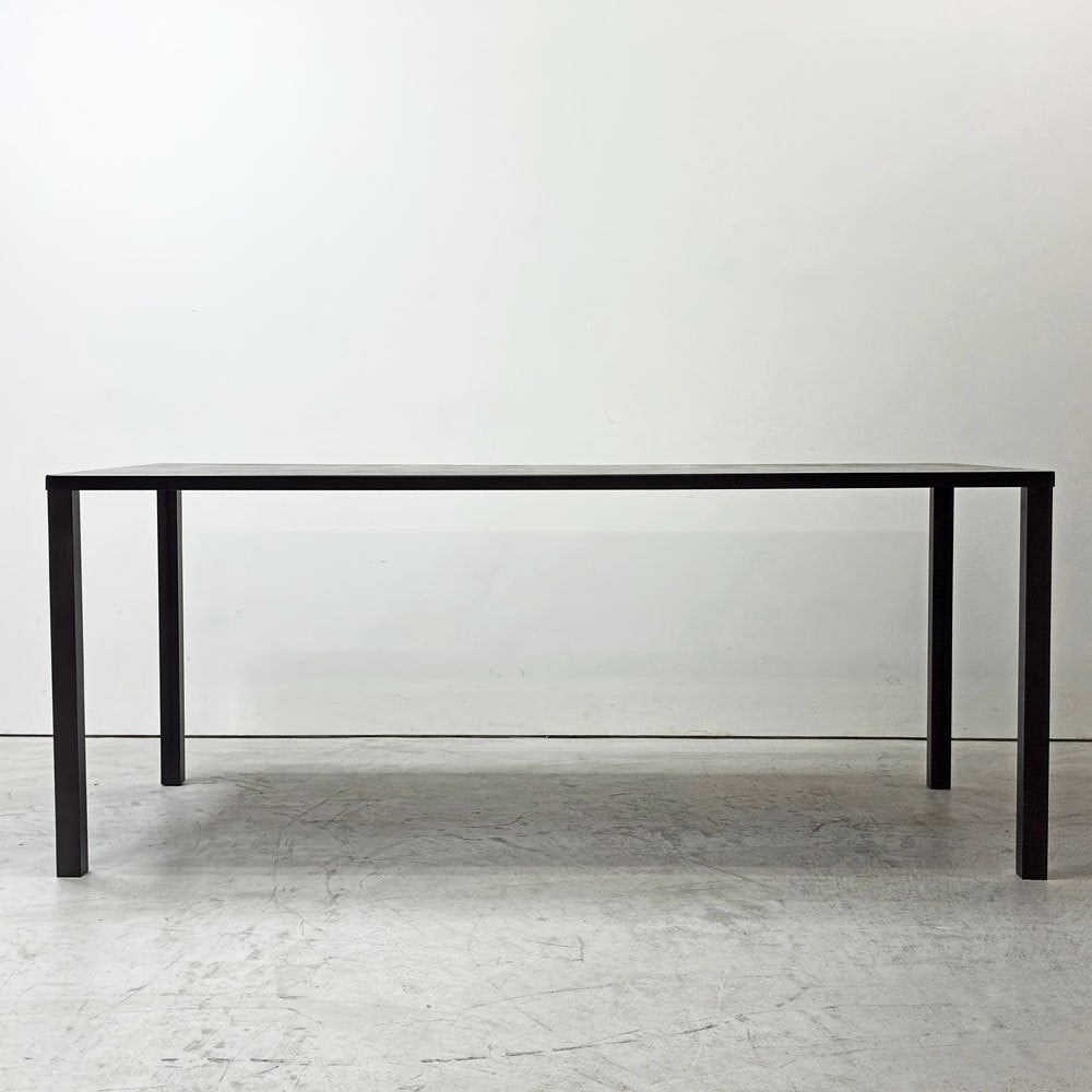 オーダーメイド アイアンダイニングテーブル W180cm ブラック系カラー アジャスター付 インダストリアルデザイン ●