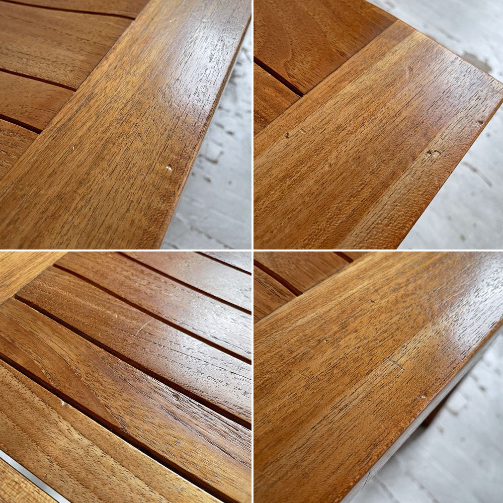 イスタナテラス ISTANA TERRACE バックレスベンチ Backless Bench 125 ガーデンベンチ アジアンチーク無垢材 屋外使用可 定価￥129,800- ♪