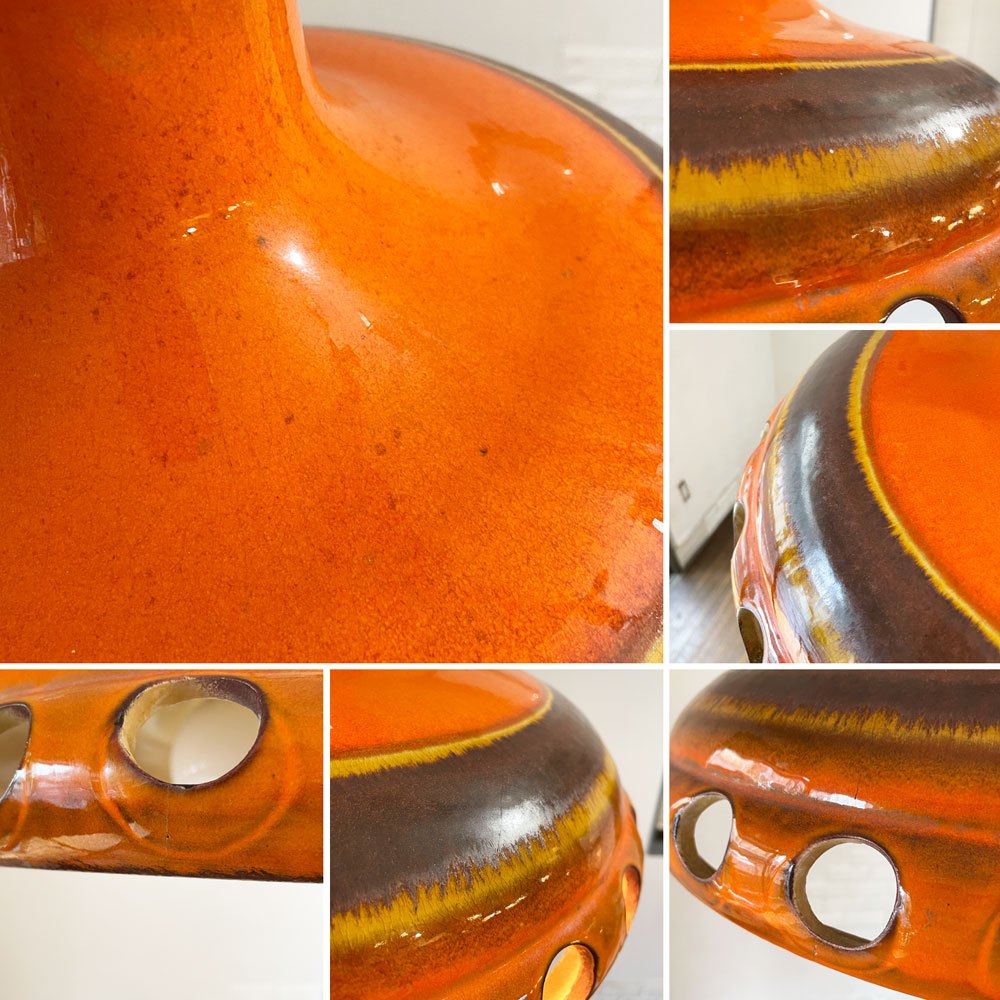 ファットラヴァ Fat lava ペンダントランプ セラミック 照明 陶器 西ドイツ ビンテージ 希少◎