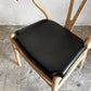 カールハンセン＆サン Carl Hansen & Son CU CH24 ウィッシュボーンチェア Yチェア 専用チェアクッション レザー ブラック ■