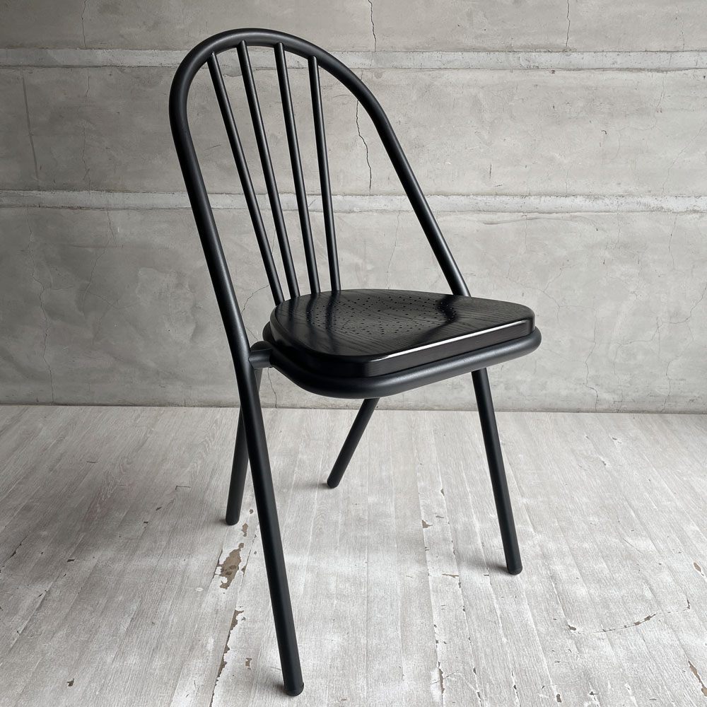 DCW EDITIONS サーピル チェア SURPIL CHAIR SL10 ジュリアン・アンリ・ポルシェ Julien Henri Porsche カフェチェア メタルチェア 座面2種 アルミニウム ブラックウッド フランス ♪