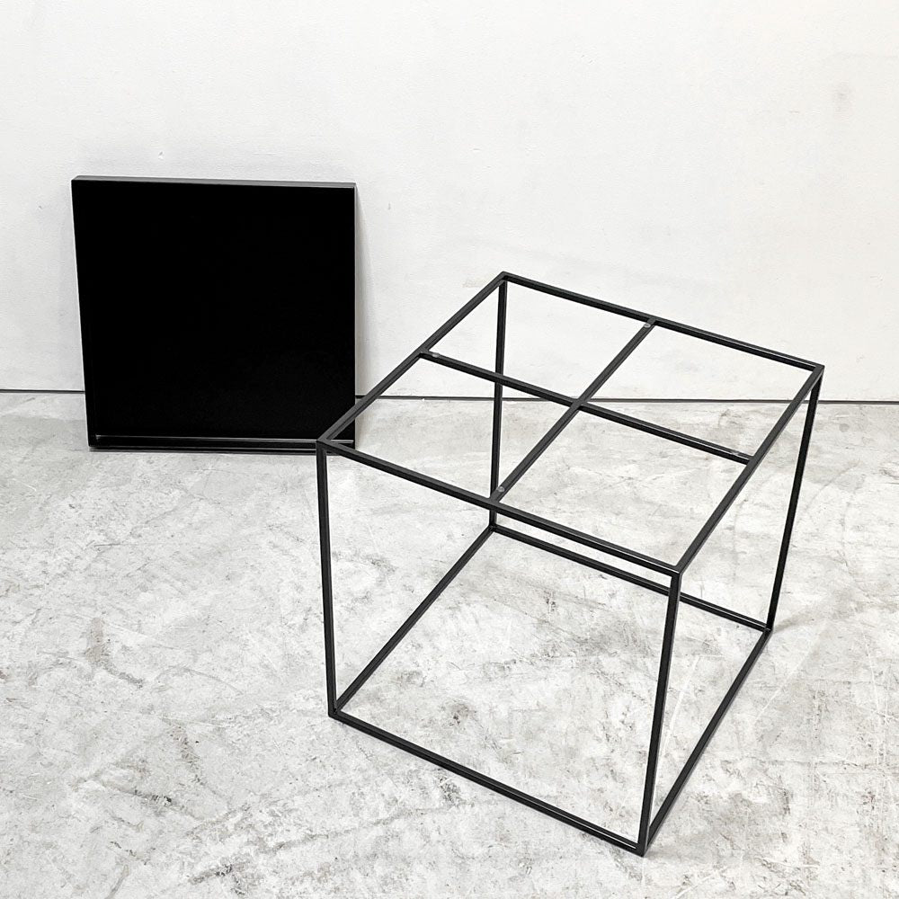 ヘイ HAY トレイテーブル Tray Table コーヒーテーブル センターテーブル Mサイズ ブラック W40cm スクエア 2Way 北欧 デンマーク モダン 定価￥42,900- A●