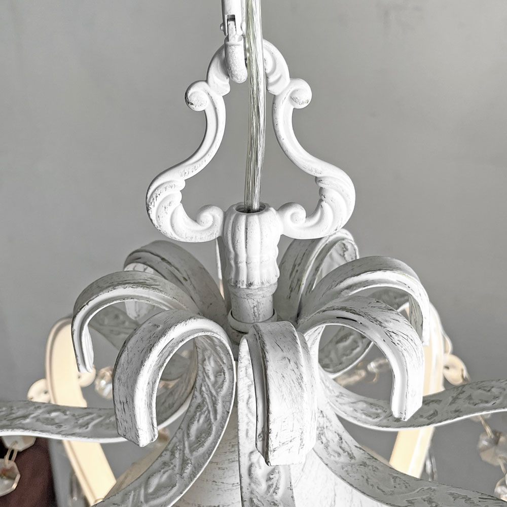 クロンヌ Couronne ペンダントライト シャンデリア 1灯 クリスタルガラス アンティークスタイル ■
