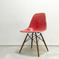 ハーマンミラー Herman Miller イームズ ビンテージ サイドシェルチェア 2nd 希少 クリムゾンレッド ドゥエルレッグベース リプロダクト脚 ミッドセンチュリー ●