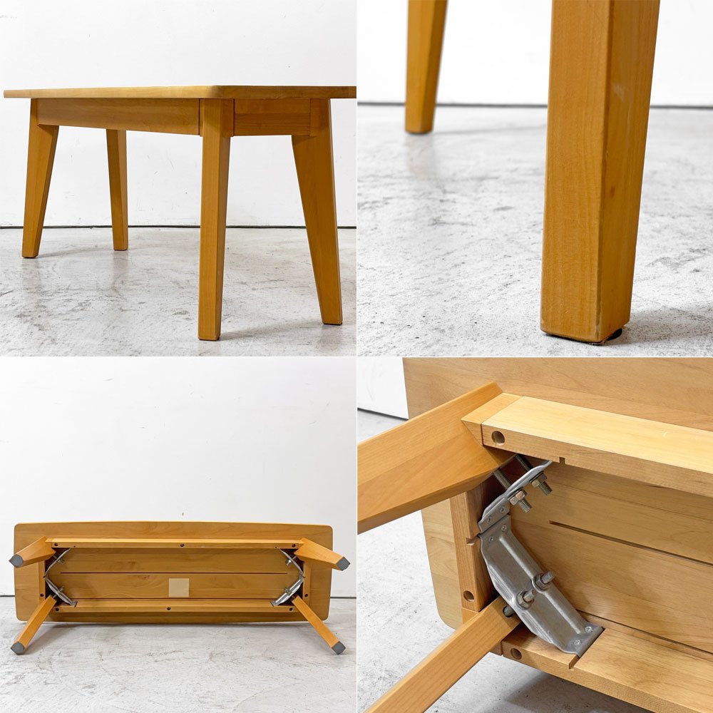 モモナチュラル MOMO Natural ヴィボ VIBO ユニットベンチ ダイニングベンチ オーバル W105cm アルダー材 オイルフィニッシュ 定価￥38,000- ●