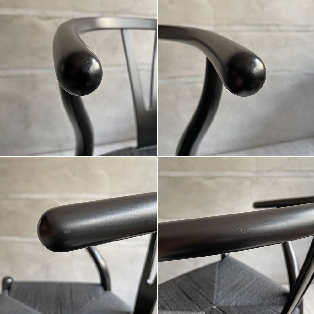 カールハンセン＆サン Carl Hansen & Son CH24 Yチェア ブラックラッカー×ブラックペーパーコード ビーチ材 ハンス・J・ウェグナー デンマーク 北欧家具 ♪
