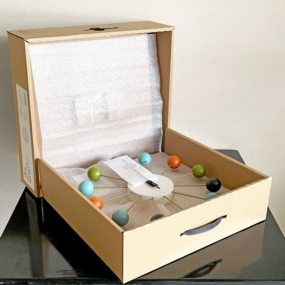 ヴィトラ vitra ボールクロック Ball Clock マルチカラー ウォールクロック 掛け時計 クオーツ式 33cm ジョージ・ネルソン 箱付 新品未使用 ■