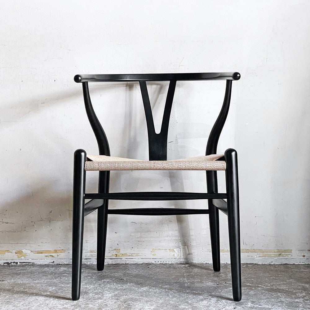 カールハンセン&サン Carl Hansen&Son CH24 Yチェア ブラックラッカー × ナチュラルペーパーコード ビーチ材 ハンス J. ウェグナー 座面高42cm フルリペア品 ■