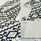 モロッカンラグ MOROCCAN RUG キリムラグ ホワイト＆ブラック 145×81cm 手織り絨毯 ラグ 幾何学模様 モロッコ ●