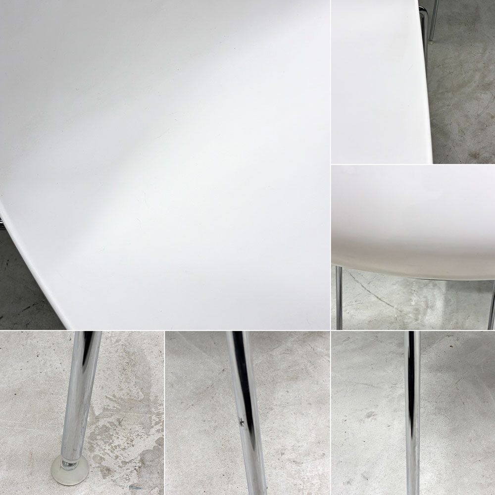 アルペール arper カティファ46 Catifa46 スタッキングチェア ダイニングチェア ホワイト 2脚セット モダンデザイン 定価¥85,800- ◎